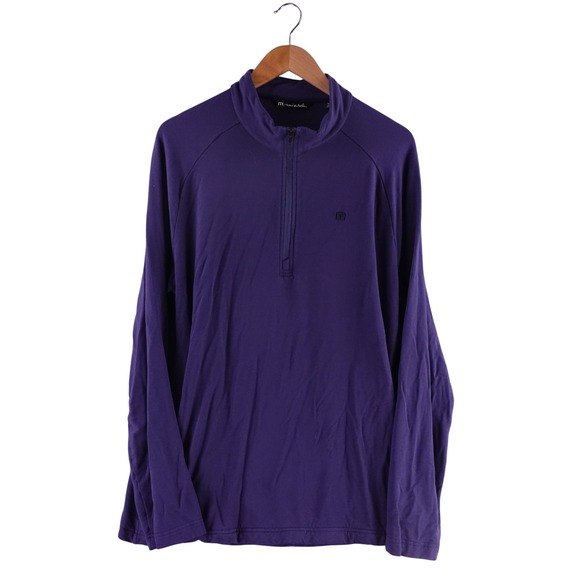 TravisMathew Other - Travis Mathew Mens M Royal Blue Quarter Zip Pullover Cloud Golf Activewear Shirt